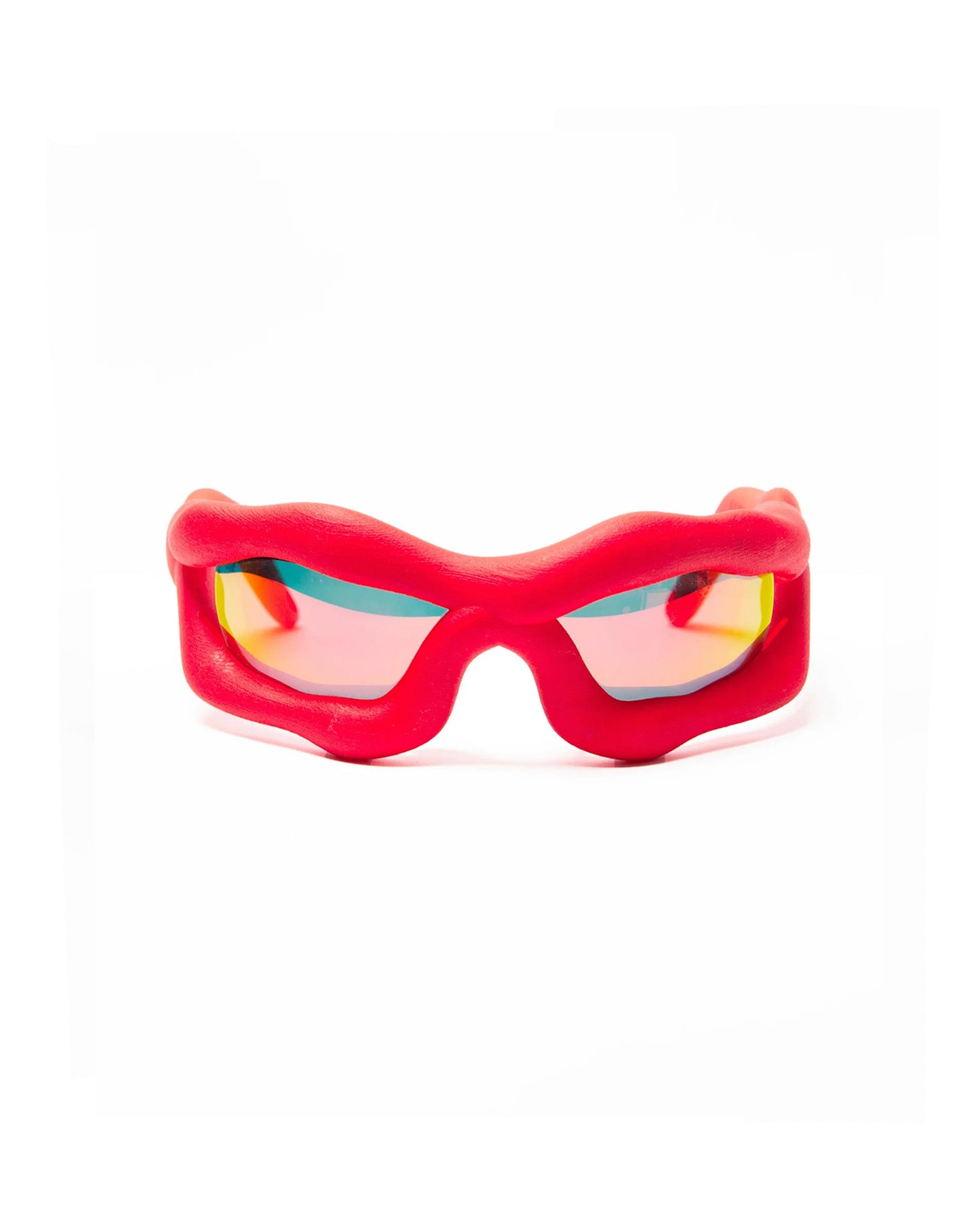 RED SUNGLASSES AT NIGHT
