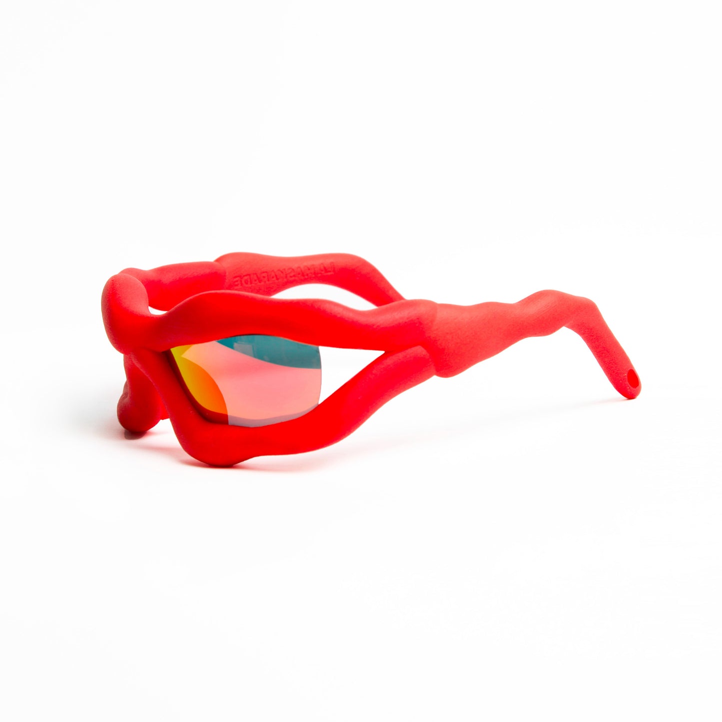 RED SUNGLASSES AT NIGHT