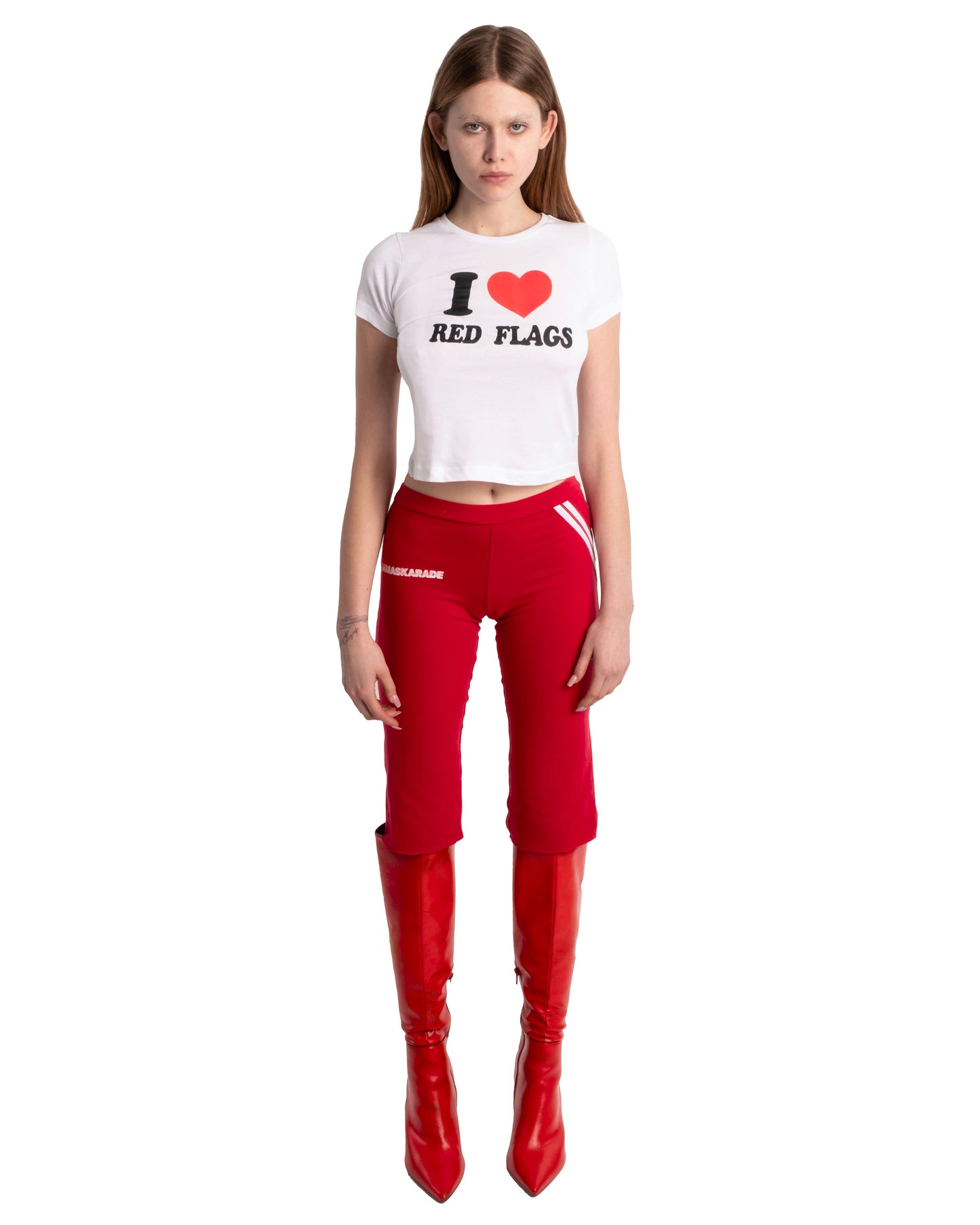 I LOVE RED FLAGS BABY TEE