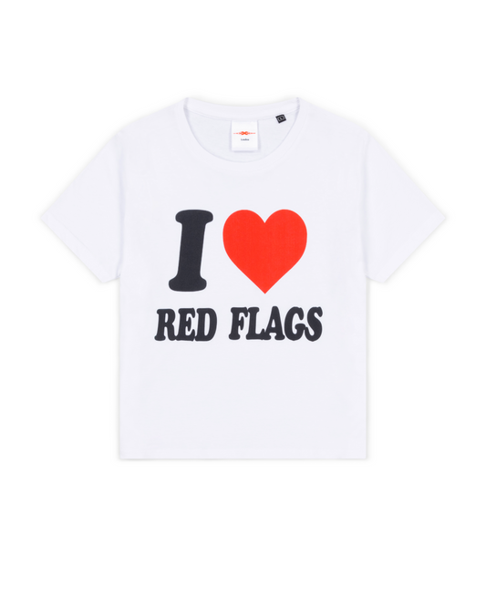 I LOVE RED FLAGS BABY TEE